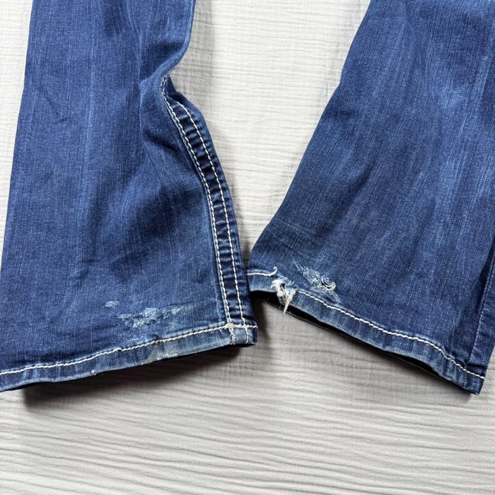 Miss Me Chloe Bootcut Jeans Size‎ 26 28x33 Dark Wash Embroidered Pocket Flap - Picture 9 of 9